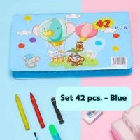 ราคา ชุดระบายสี เซ็ตอุปกรณ์ศิลปะ 42 และ 86 ชิ้น ชุดวาดภาพระบายสี สำหรับเด็ก ส่งจากในไทย (21760575921)
