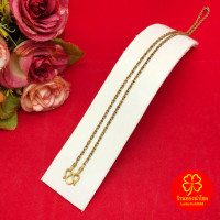 ราคา สร้อยคอทองเหลืองโบราณลายโซ่คั่นหัวจรวด ความยาว 20 นิ้ว งานทองเหลืองแท้ งานดิบไม่ได้ชุบ ทองเหลืองโบราณ (21688450825)