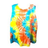ราคา เสื้อมัดย้อมผู้หญิง เสื้อแขนกุด เฉดสีพาสเทล เสื้อฤดูร้อน อกเสื้อ 50นิ้ว เสื้อยาว 28นิ้ว เสื้อชายบาน ใส่สบาย ผ้าแมมเบิร์ต (22187452621)