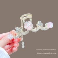 ราคา หรูหราเล็กๆน้อยๆสไตล์ชาแนลใหม่กิ๊บของผู้หญิงหวานสง่างามดอกกุหลาบคว้าคลิปขั้นตอนสั่นพู่ฉลามคลิปกิ๊บ (22670653725)