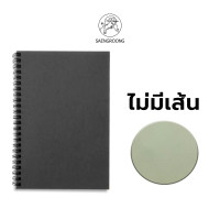 ราคา Saengroong สมุดสันห่วงปกดำ กระดาษคราฟท์สีดำ ปกคราฟท์สีดำ เนื้อถนอมสายตา ขนาด A5 A6 B5 B6 50แผ่น 1เล่ม (20859221545)