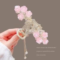 ราคา หรูหราเล็กๆน้อยๆสไตล์ชาแนลใหม่กิ๊บของผู้หญิงหวานสง่างามดอกกุหลาบคว้าคลิปขั้นตอนสั่นพู่ฉลามคลิปกิ๊บ (22670653735)