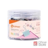 ราคา Elephant คลิปหนีบ คลิปหนีบกระดาษ สีพาสเทล No E110 E111 E112 จำนวน 1 กระปุก (22535377666)