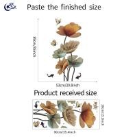 ราคา สติ๊กเกอร์ติดผนังรูปแบบดอกไม้ผีเสื้อ SKDK วอลเปเปอร์สำหรับตกแต่งบ้านห้องนั่งเล่นห้องนอนห้องน้ำ (20689746783)