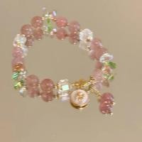 ราคา MIAOYA สร้อยข้อมือลูกปัดสีชมพูลายดอกพีชเกาหลีสำหรับผู้หญิงของขวัญสำหรับเพื่อนที่ดี (22295506700)