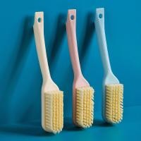 ราคา Household long handled shoe brush hanging plastic shoe washing brush multifunctional solid color cleaning brush non damaging soft shoe bristles cleaning brush (22593526112)