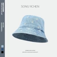 ราคา หมวกบักเก็ต ผ้ายีนส์ ปักเดซี่ มี 3 สี BUCKET (21913125659)