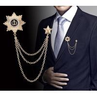 ราคา ชุดสูททักซิโด้มีโซ่พร้อม Lencana Pin หมุดเข็มกลัดของผู้ชายชุดสูททักซิโด้ 50สไตล์ให้เลือก1ชิ้น (7698125547)