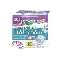 ราคา 1 ชิ้น Laurier ลอริเอะ ผ้าอนามัย ซูเปอร์ อัลตร้า สลิม กลางคืน ขนาด 30 35 ซม (21749921719)