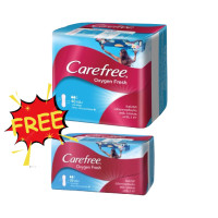 ราคา เเพ็ต 40เเถม20 ชิ้น เเผ่นอนามัย แคร์ฟรี CAREFREE Super Dry Healthy Fresh Liners (22060742961)