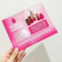 ราคา Beautyblender Bounce 12 Hour Always On Radiant Skin Tint Sample Card รองพื้นสูตรวีแกนที่ให้ความชุ่มชื้นยาวนาน 12 ชั่วโมง พร้อมการปกปิดแบบบางเบาถึงปานกลาง ให้ผลลัพธ์ที่เปล่งประกายอย่างเป็นธรรมชาติ ปรับ