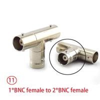 ราคา QB13LA BNC male female to RCA F 2way BNC male female Converter plug jack angel BNC RF RG59 Q9 Coaxial video Cable connector splitter (20816884633)
