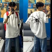 ราคา M 5XL American Short Sleeved T shirt for Men Loose and Versatile in Summer Trendy and Retro High Street Short Sleeved T shirt Top (21628735846)