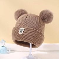 ราคา หมวกปอมปอมคู่น่ารักสำหรับหนาอุ่นฤดูหนาวหมวกเด็กเด็กชายเสื้อคลุมเด็กหญิง0 12ปากเด็กทารกหมวกกันลมหมวกบอนเน็ต (22733630289)
