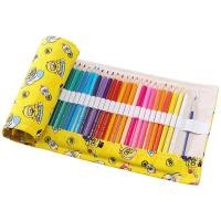 ราคา กระเป๋าดินสอ กล่องดินสอ กระเป๋าดินสอเด็ก ผ้าแคนวาส ดินสอม้วน Multiuse Roll Up Pencil Case Pen Curtain 972 (22822409824)