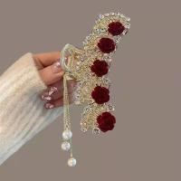 ราคา Tassel Hair Claws Hair Claw Crystal Hair Accessory Shiny Hair Clip Hair Pin Hair Clips Claw Clips (21067546079)