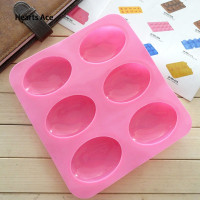 ราคา แม่พิมพ์สบู่ซิลิโคนวงรีรูปหัวใจลาย3D 6ช่องพิมพ์ทำเค้กเครื่องทำน้ำแข็งทำด้วยมือ (22521294196)