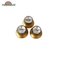 ราคา 3 Pcs Electric Guitar Top Hat Compatible For Les Paul SG Speed Control Replacement Knobs Set With Aluminum Top (22374811733)