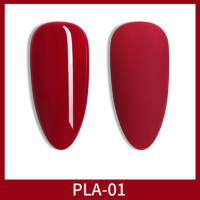 ราคา สีทาเล็บเจล สีโทนแดงเลือดนก แดง 18 เฉดสี PLA Set แบรนด์ AS สีเจล คุณภาพดี (19354189695)