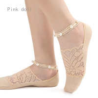 ราคา ถุงเท้าลูกไม้มุกของผู้หญิงถุงเท้าเรือลูกไม้ปากลึกถุงเท้าล่องหนกลวงออกถุงเท้าข้อต่ำถุงเท้าเว้าข้อดอกไม้ (21603893567)