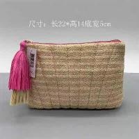 ราคา Estee Lauder แบบพกพาทอ Rainbow กระเป๋าแต่งหน้ากระเป๋าใส่เหรียญหูฟัง Green Fields Fairy Tale กระเป๋าคลัทช์สําหรับทุกวัน (22266082025)