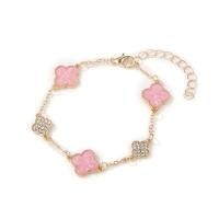 ราคา สร้อยข้อมือ ประดับเพทาย รูปดอกซากุระ สีชมพู สี่แฉก หรูหรา เครื่องประดับ สําหรับผู้หญิง (22623897919)