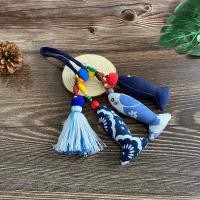 ราคา พวงกุญแจผ้าคราม คละสี ยาว 22 ซม สินค้า OTOP จากจังหวัดสกลนคร ตกแต่งกระเป๋า (21959812197)