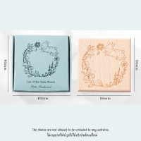 ราคา ส่งจากไทย ตัวปั้มไดอารี่ ตัวปั๊มกล่องข้อความไม้ V 2 สแตมป์ยาง Stamp (21994525905)