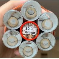 ราคา คอนแทคเลนส์ แต่งหน้า เจ้าสาว รุ่น Jewel 3 tone มีสีเทา ตาล Gray Brown ค่าสายตา 0 00 7 50 (18888195161)