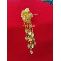 ราคา ปิ่นปักผม เครื่องประดับผม ชุดไทย ปิ่นปักผมออเจ้า สีทอง สินพร้อมส่ง (18523770880)