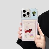 ราคา Feng เคสลาย น้องหมา เคสใสลาย เคสนิ่ม เคสลายมีช่องใส่บัตร สำหรับไอโฟน7plus 8plus i11 XR i12 proMax i13 13proMax i14 14proMax i15 15proMax oppo A5S A15 A16 A17 A18 A38 A53 A54 A57 A58 Reno7Z 8Z 6Z Reno1