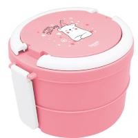 ราคา FUJISAN ปิ่นโต 2 ชั้น กล่องข้าวพลาสติก กล่องข้าวน่ารัก สำหรับใส่อาหาร ลายน่ารัก น้ำหนักเบา พกพาสะดวก รุ่น FC01 (19337929471)