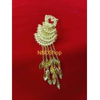 ราคา ปิ่นปักผม เครื่องประดับผม ชุดไทย ปิ่นปักผมออเจ้า สีทอง สินพร้อมส่ง (18523770881)