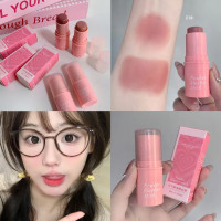 ราคา Natural Cheek Blush Stick Moisturizing Blusher Blush Waterproof Sticks Peach Nourish Contour Eyeshadow Rouge BlushMakeup (22407717645)