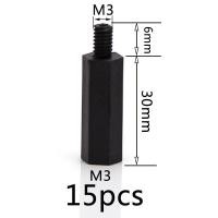 ราคา น็อตสกรู M3 M4ไนล่อนหกเหลี่ยมระยะห่างคอลัมน์สีดำยาว5มม 50มม ชุดเครื่องมือ DIY พลาสติก (14224423231)