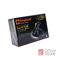 ราคา Clearance Sale Elephant คลิปหนีบกระดาษ คลิปดำ No E108 E109 E112 จำนวน 1 กล่อง (22567417753)
