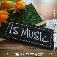 ราคา Is Music ตัวรีดติดเสื้อ อาร์มรีด อาร์มปัก ตกแต่งเสื้อผ้า หมวก กระเป๋า แจ๊คเก็ตยีนส์ Hipster Embroidered Iron on Patch (3717486230)