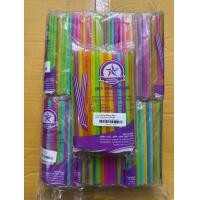 ราคา หลอดเกล็ดหิมะ หลอดดูดน้ำส้ม สีสดคละสีเส้นในห่อ ขนาด 6 มม ยาว 15 ซม (21723198729)