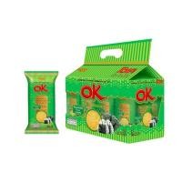 ราคา โอเคทิน บิสกิต ขนมปัง อบกรอบ ชนิดแผ่นบาง 1แพ็ค 12ซอง OK Thin Biscuit (21780894841)