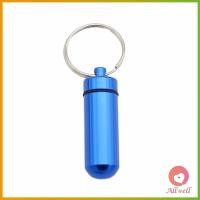 ราคา AW กล่องยายาพวงกุญแจอลูมิเนียม กล่องใส่ยาขนาดเล็กแบบพกพากันน้ำ Keychain Pill Box (21340991542)