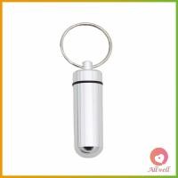 ราคา AW กล่องยายาพวงกุญแจอลูมิเนียม กล่องใส่ยาขนาดเล็กแบบพกพากันน้ำ Keychain Pill Box (21340991538)