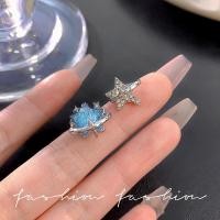 ราคา Pinapple ต่างหู Blue Star Sky ต่างหูหรูหราน้ำหนักเบา (22465743863)