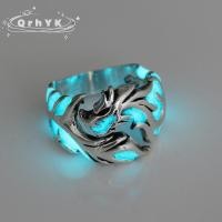 ราคา แหวนมังกรบินได้ทันสมัยสำหรับผู้ชายแหวนรูปมังกรบินได้ปรับแสงได้แหวนตกแต่งเครื่องประดับฮาโลวีนเรืองแสง (22606238277)