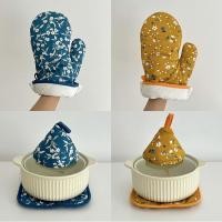 ราคา HERA ถุงมือครัวทนทานต่อแผ่นฉนวนกันความร้อนถุงมือไมโครเวฟที่รองถุงมือสำหรับเตาอบ (22375086813)