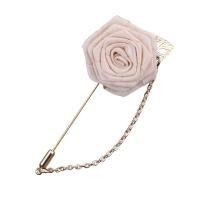 ราคา เข็มกลัด รูปดอกไม้ สําหรับติดเสื้อสูท งานแต่งงาน Mens Suit Rose Flower Brooches Canvas Fabric Ribbon Tie Lapel Pin Badge With Tassel Chain Men Wedding Boutonniere Brooch (19308533736)