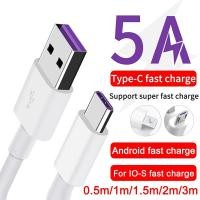 ราคา AKABEILA ประเภทสายเคเบิลข้อมูล สายชาร์จเร็ว สายชาร์จ USB type C ยาว 1M 1 5M 2Mเมตร Super Fast Charging Cable USB 5A สายยาว ทนทาน (22680987114)