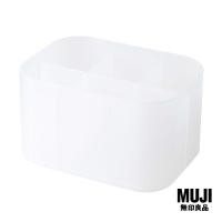 ราคา มูจิ กล่องใส่เครื่องสำอางมีแบ่งช่องตรงกลาง MUJI PP Makeup Box 1 2 Horizon Half W15 x D11 x H8 6 cm (22770034666)