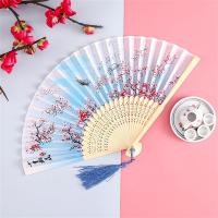 ราคา Hand Fan Folding Fan Bamboo Fan Silk Fan Craft Fan Dance Fan (21559695181)