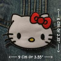 ราคา แมวคิตตี้ Kitty ตัวรีดติดเสื้อ อาร์มรีด อาร์มปัก ตกแต่งเสื้อผ้า หมวก กระเป๋า แจ๊คเก็ตยีนส์ Cute Embroidered Iron on Patch (1791576386)
