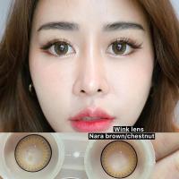 ราคา คอนแทคเลนส์ wink Nara ตาหวาน ขนาดตาโต กรองแสง (22182890927)